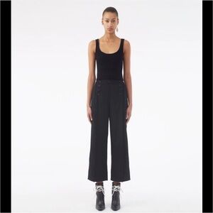 3.1 Phillip Lim Ribbed Tank Top in Black Size Large